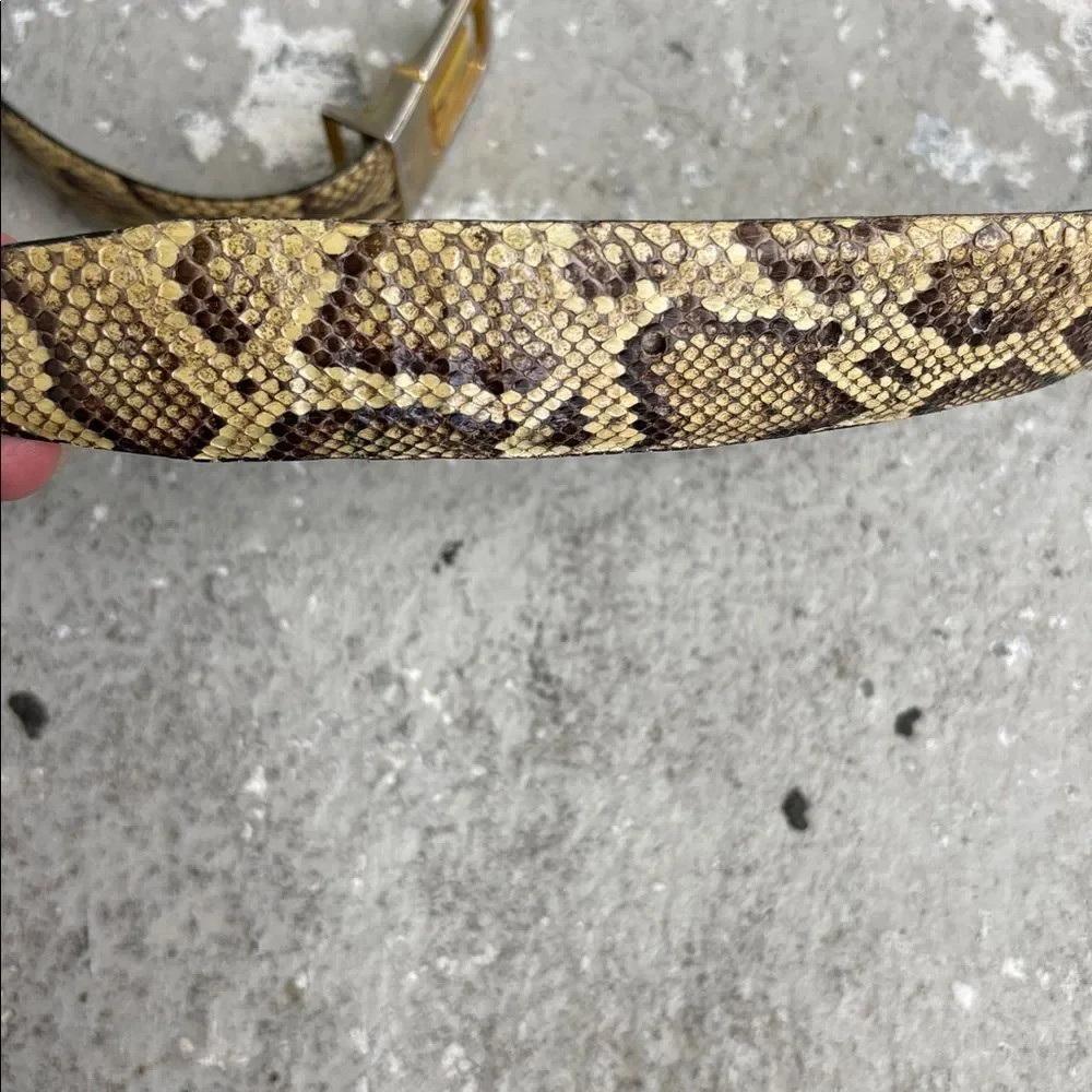 Snake skin/python vintage belt